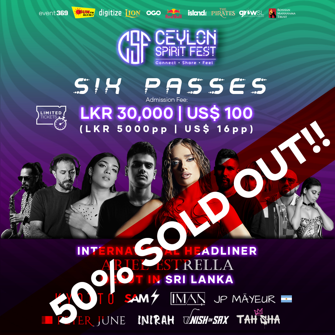 Ceylon Spirit Fest – GROUP PASS 01