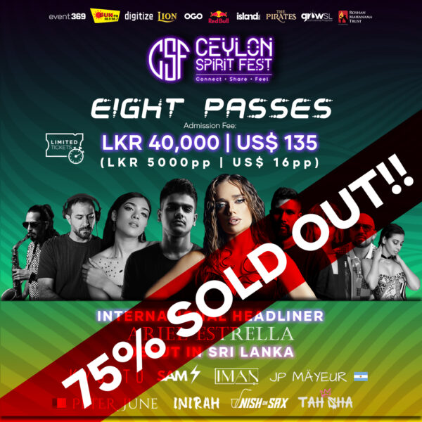 Ceylon Spirit Fest - GROUP PASS 02